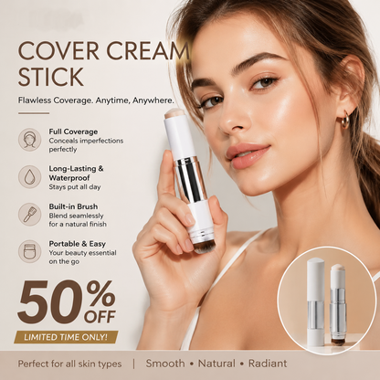 🎉BUY 1 GET 1 FREE🎉Color-Changing Foundation Stick with Collagen Capsules - Dual-Ended with Detachable Brush